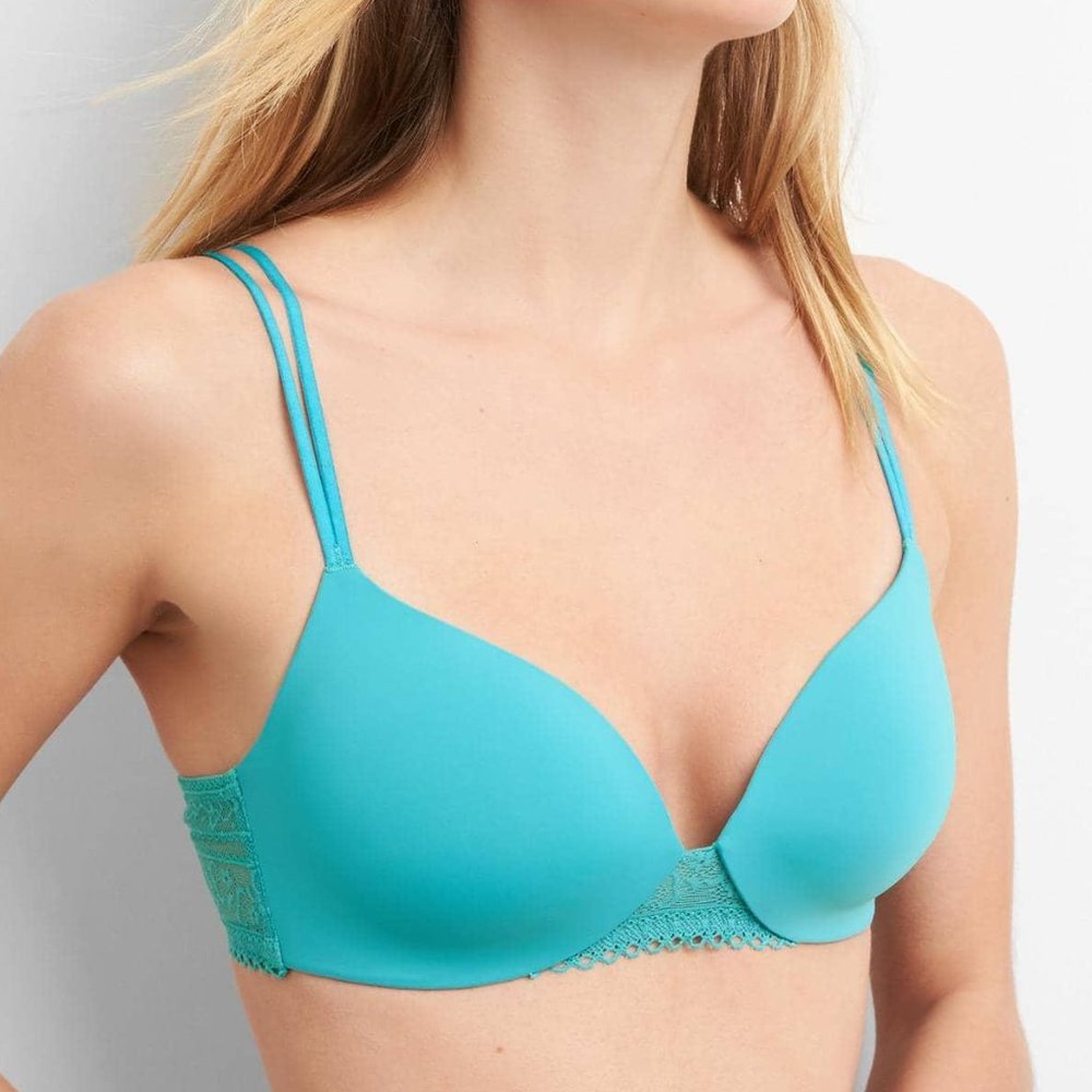 NWT Gap Body Turquoise Wireless Uplift Bra 34A